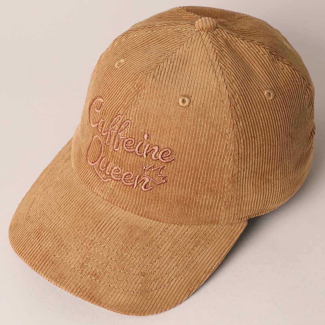 Caffeine Queen Corduroy Cap