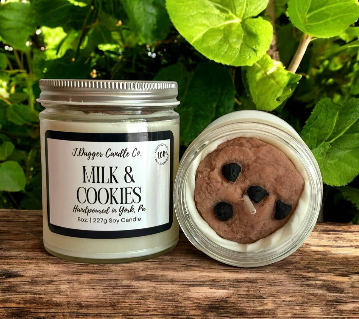 Milk & Cookies Dessert Soy Candle: J Dagger Candle Co. - 8oz.