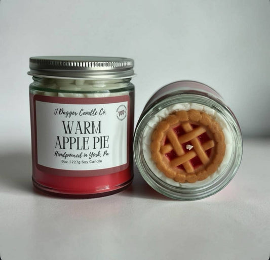 Warm Apple Pie Soy Dessert Candles- J Dagger Candle Co.