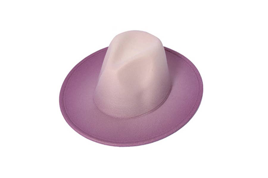 Ladies Ombre Fashion Fedora Style Hat