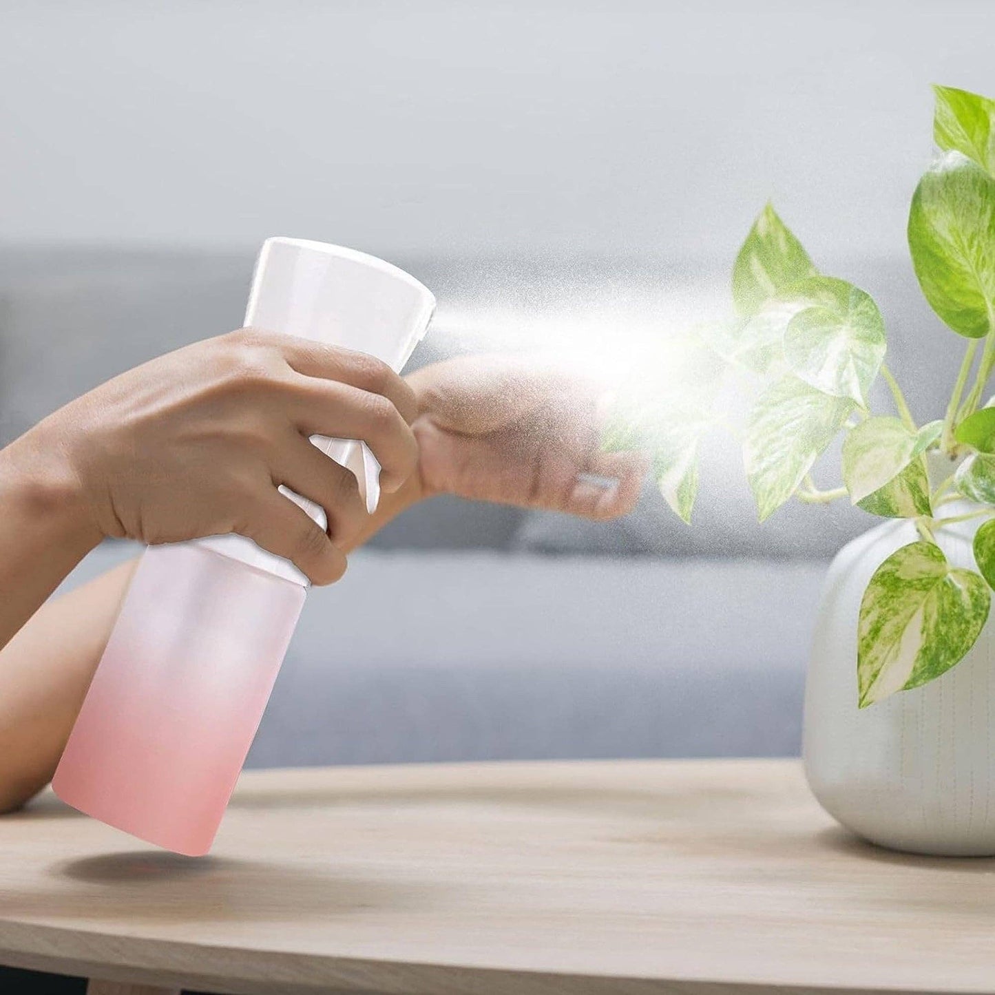 Continuous Spray Nano Fine Mist Sprayer – 150ml/5oz (Gradient Pink)