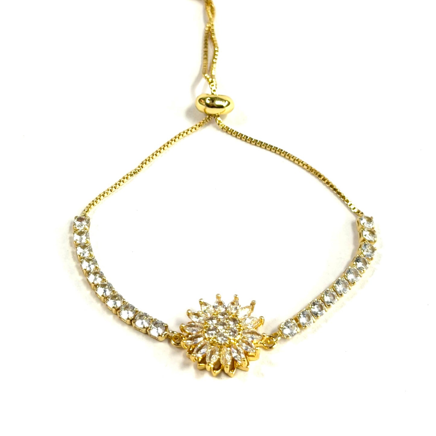 Sunburst Spinner Bracelet – Gold & Silver (Anxiety/Fidget)