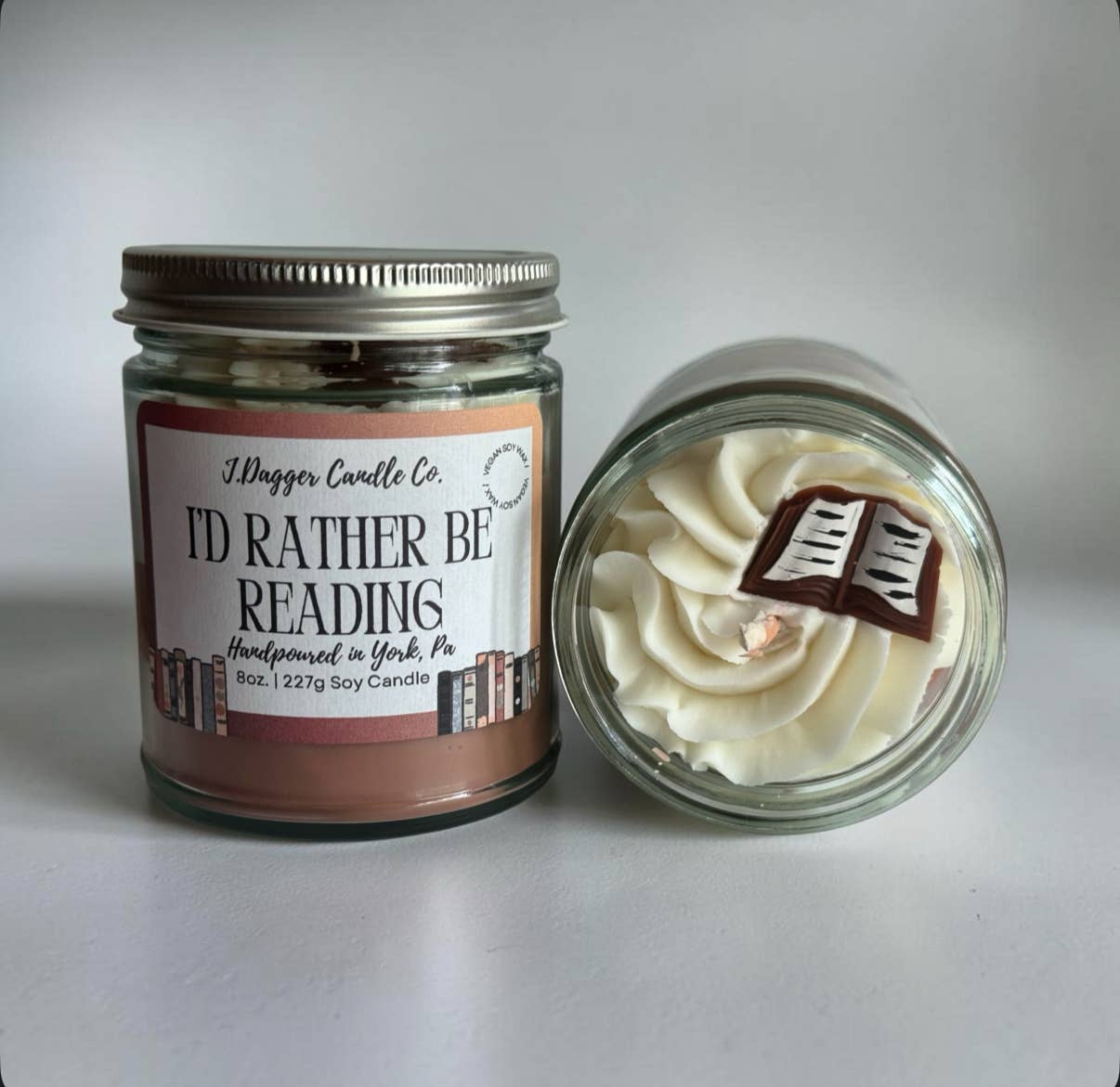 J Dagger Candle Co. - Bookish Themed Dessert Soy Candles