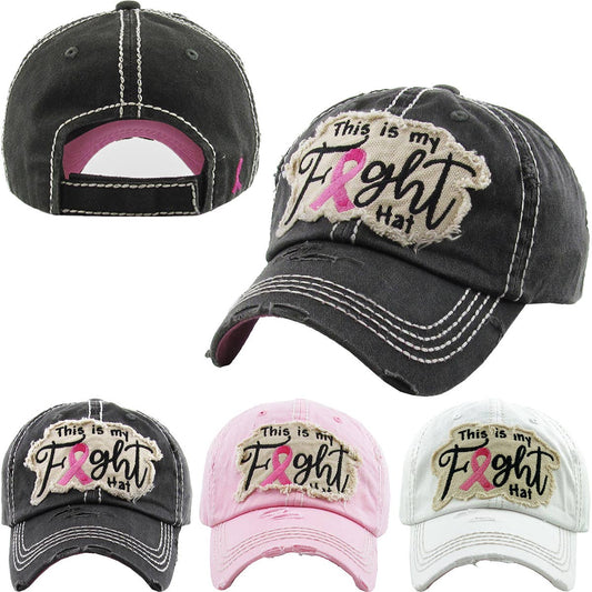 This Is My Fight Hat Vintage Washed Ballcap