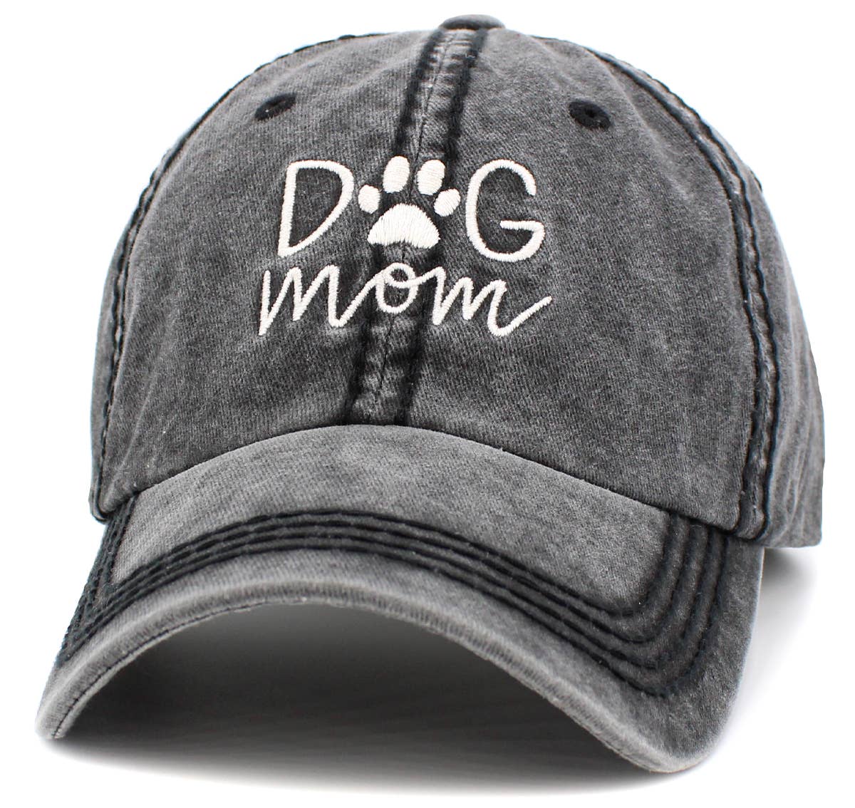 Dog Mom Vintage Baseball Cap by KBETHOS