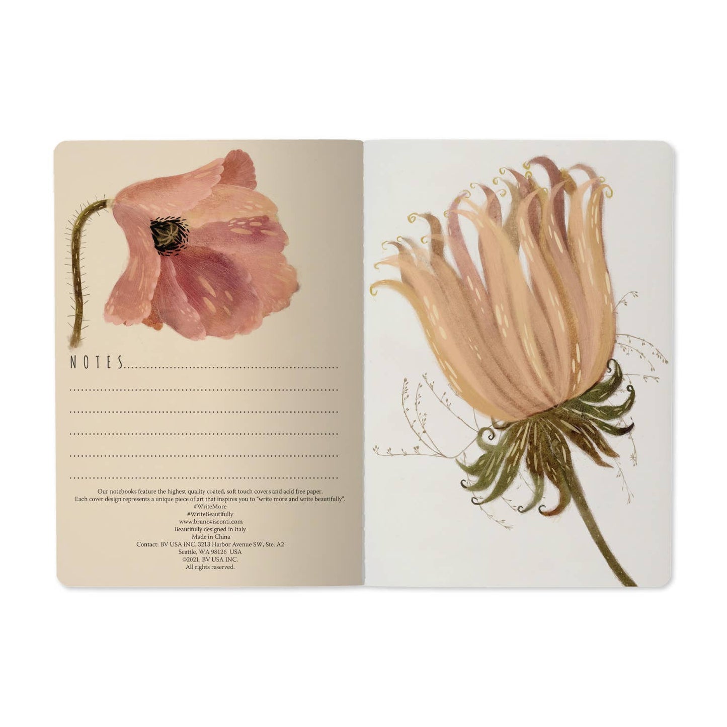 BV by Bruno Visconti - Soft Petals Notebook