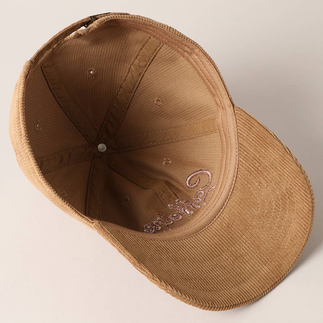 Caffeine Queen Corduroy Cap