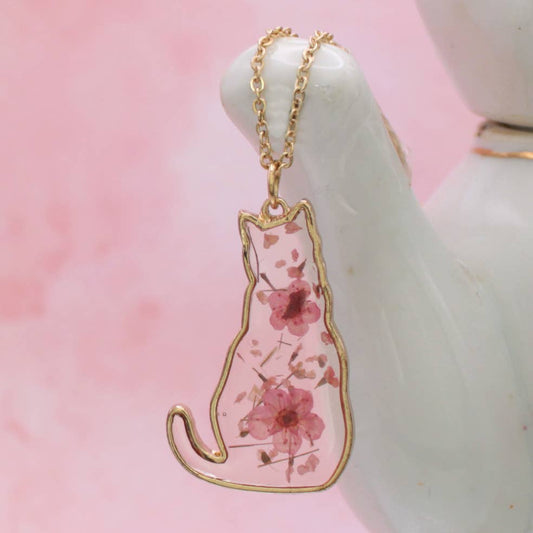 Floral Gold Cat Dried Flower