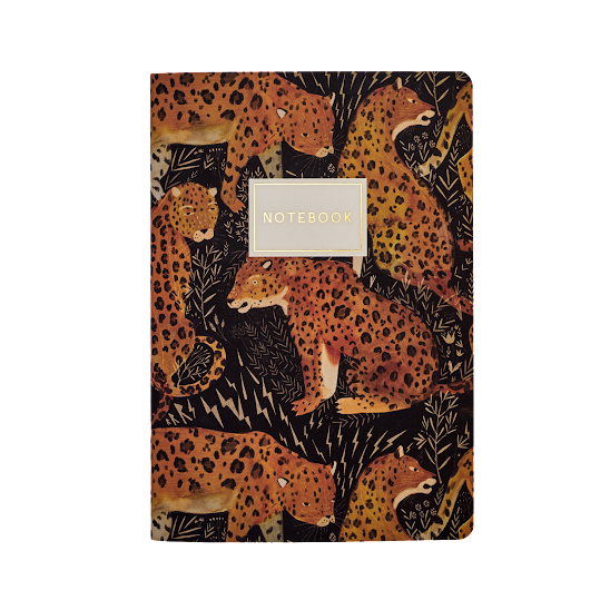 Leopard by BV by Bruno Visconti - A5 Notebook
