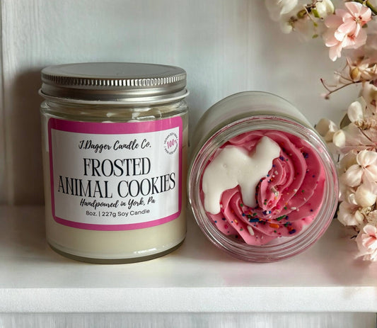 Frosted Animal Cookies Dessert Soy Candle by J Dagger Candle Co.