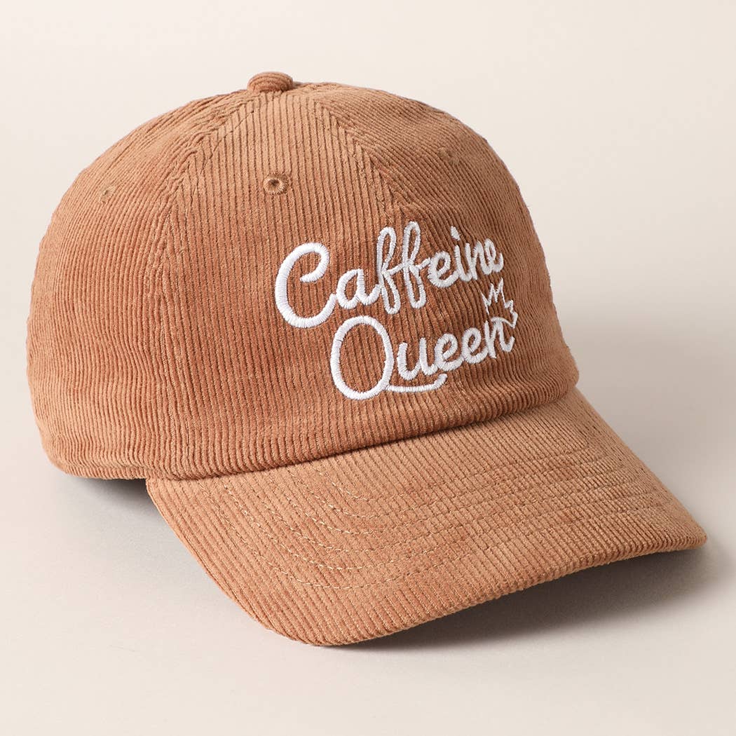 Caffeine Queen Corduroy Cap