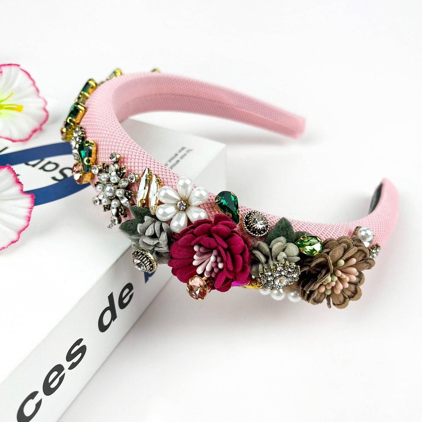 Vintage Flower Baroque Rhinestone Headband