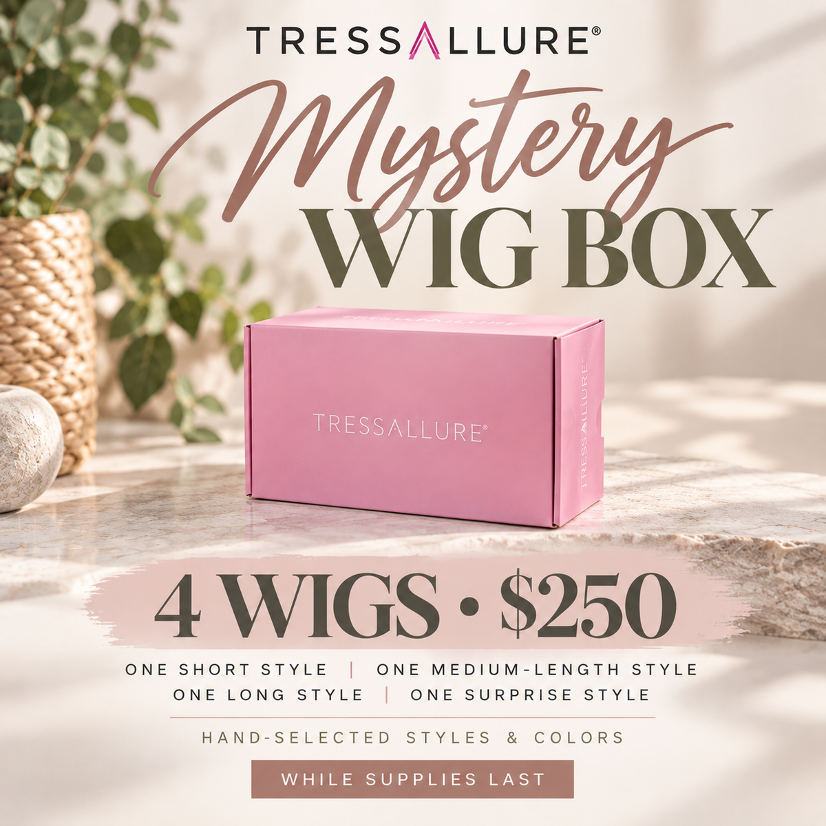 TressAllure Mystery Wig Box - 4 Wigs for $250!!