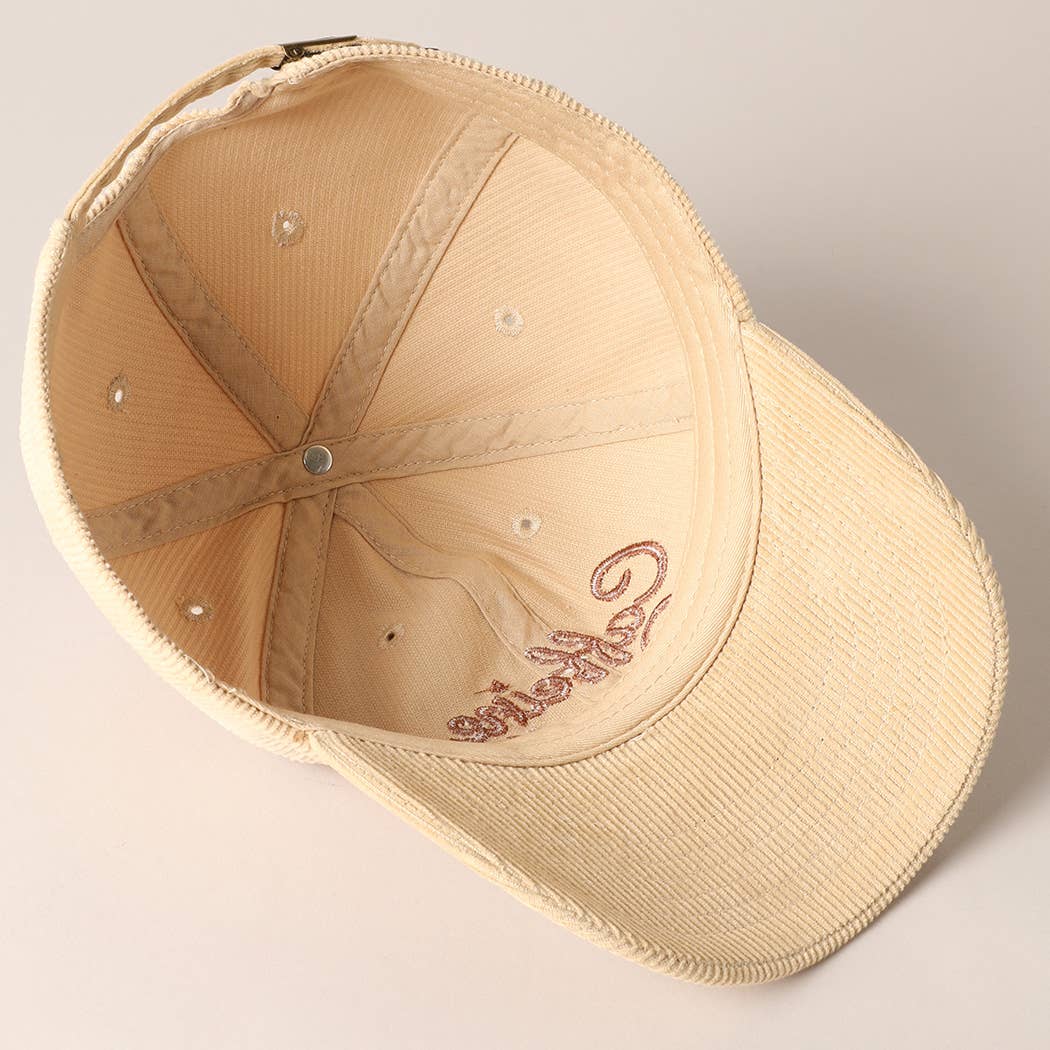Caffeine Queen Corduroy Cap