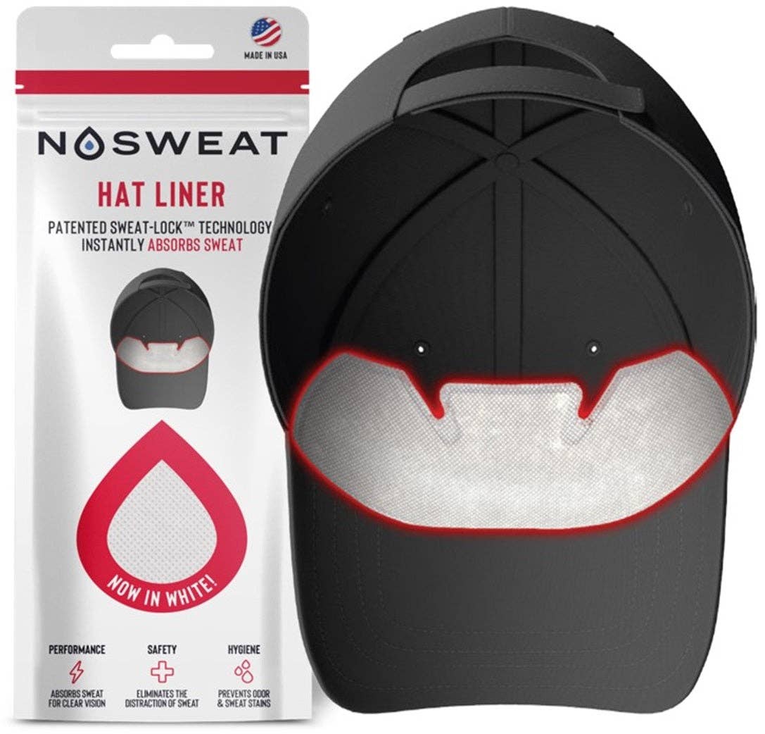 NoSweat - White & Black Sweat Liners - Patented SweatLock™
