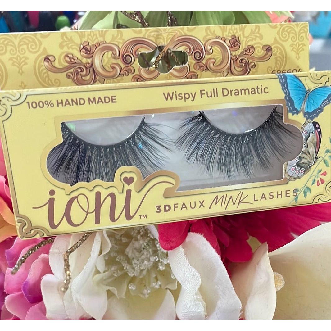 Ioni WISPY LASHES Faux Mink Eyelashes VARIOUS STYLES (1 Pair Pack)