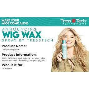 NEW!! TressTech Wig Wax MINI Spray by Tressallure