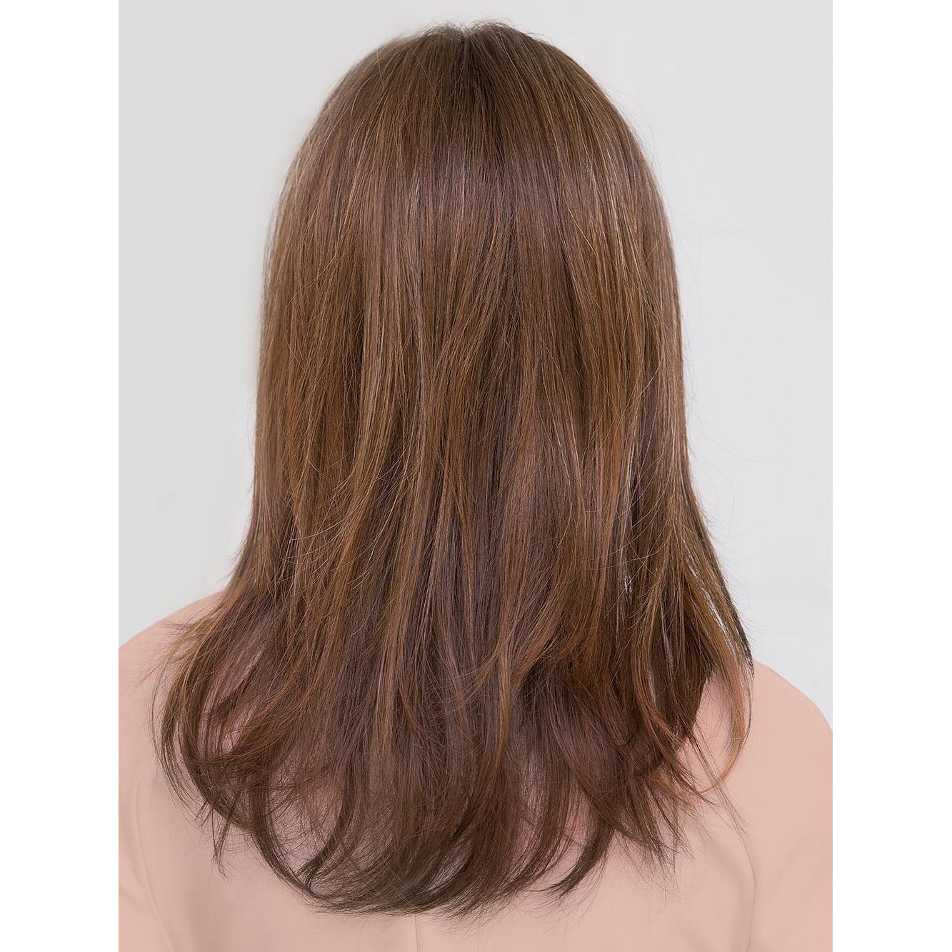 GLAMOUR MONO by ELLEN WILLE in CHOCOLATE ROOTED 830.6 | Medium Brown, Light Auburn, and Dark Brown blend with Dark Shaded Roots 