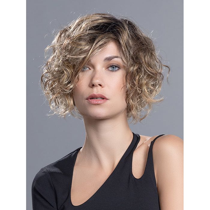 TURN by ELLEN WILLE in BERNSTEIN ROOTED 12.26.19 | Lightest Brown, Light Golden Blonde, and Light Honey Blonde Blend with Dark Shaded Roots