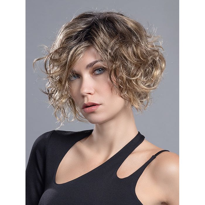 TURN by ELLEN WILLE in BERNSTEIN ROOTED 12.26.19 | Lightest Brown, Light Golden Blonde, and Light Honey Blonde Blend with Dark Shaded Roots