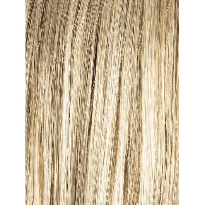 CHAMPAGNE ROOTED 22.16.25 | Light Beige Blonde, Medium Honey Blonde, and Platinum Blonde Blend with Dark Roots