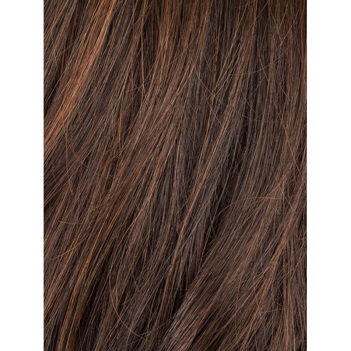 DARK CHOCOLATE ROOTED 6.4.30 | Dark Brown, Darkest Brown, and Light Auburn blend with Dark Shaded Roots