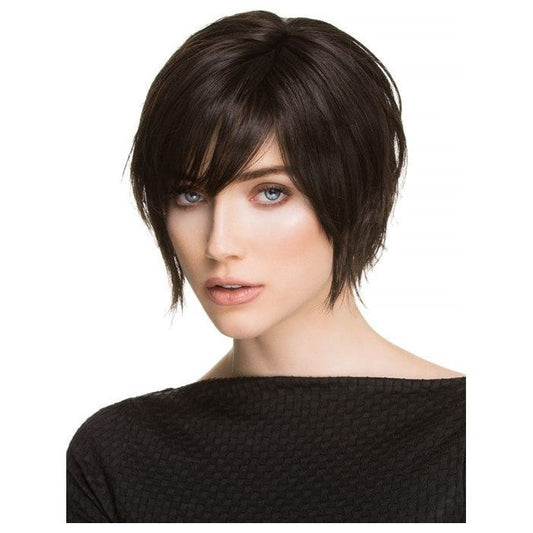 ECHO by ELLEN WILLE in ESPRESSO MIX 4.2.6 | Darkest Brown base with a blend of Dark Brown and Warm Medium Brown throughout