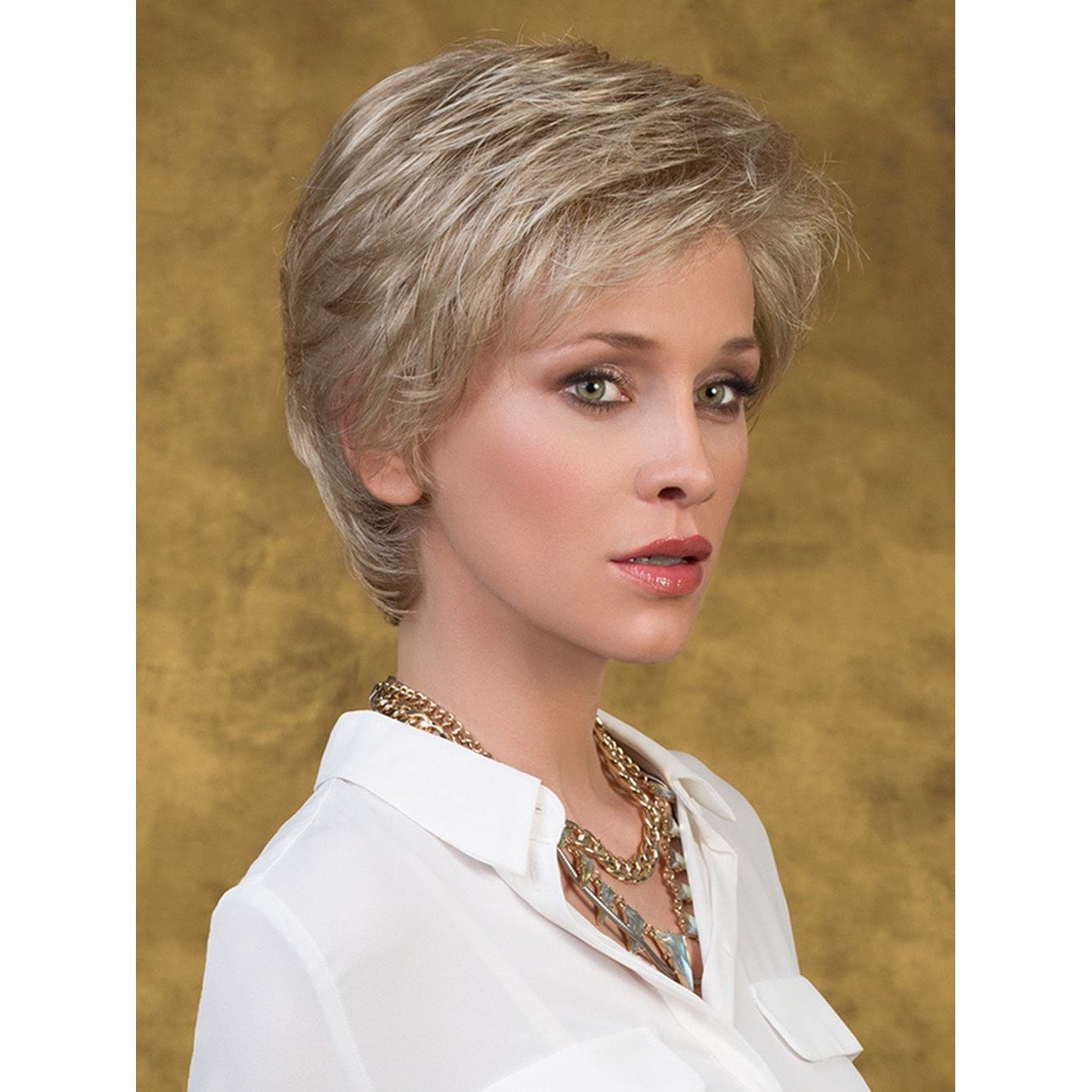 Desire by Ellen Wille is a a brilliantly cut pixie style with longer layers on the top and sides.