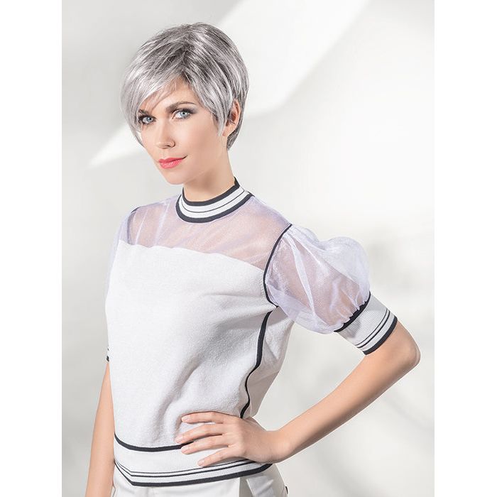 FIRST by ELLEN WILLE in SALT/PEPPER-MIX 51.44.39 | Light Natural Brown with 75% Gray, Medium Brown with 70% Gray and Pure White Blend