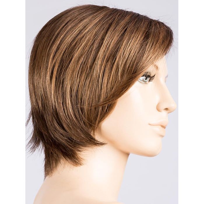 MOCCA ROOTED 830.27.12 | Medium/Lightest Brown blended with Light Auburn and Dark Strawberry Blonde and Shaded Roots