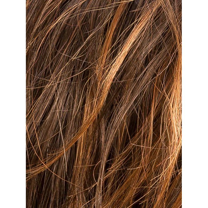 HAZELNUT ROOTED 830.28.6 | Medium Brown base with Medium Reddish Brown and Copper Red Highlights and Dark Roots