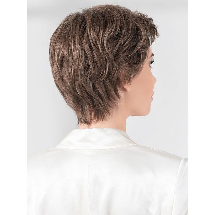 DESIRE by ELLEN WILLE in NOUGAT ROOTED 12.8.20 | Medium-golden Brown blended with Medium ginger Blondes, with Medium Brown Roots