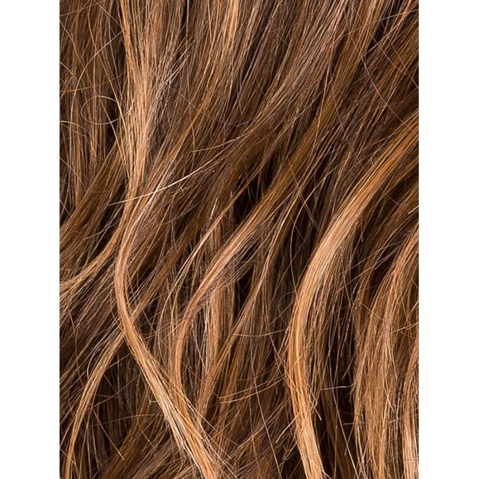 CHOCOLATE ROOTED 830.27.6 | Medium to Dark Brown base with Light Reddish Brown Highlights and Dark Roots