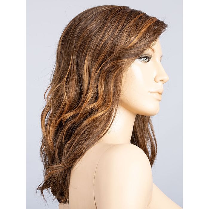 HAZELNUT ROOTED 830.31.6 | Medium Brown blended with Light Auburn, Light Copper Red, and Dark Brown with dark shaded roots 