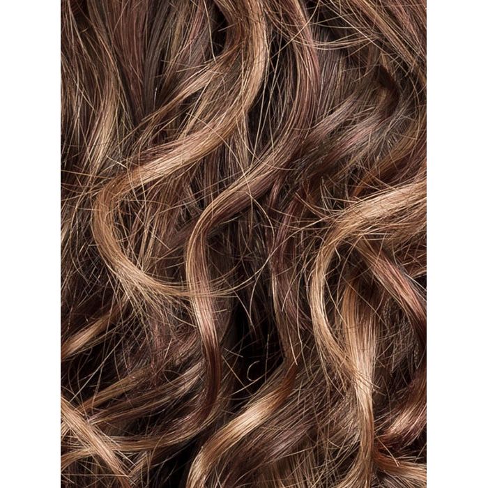 CHOCOLATE ROOTED 830.6 | Medium to Dark Brown Base with Light Reddish Brown Highlights and Dark Roots